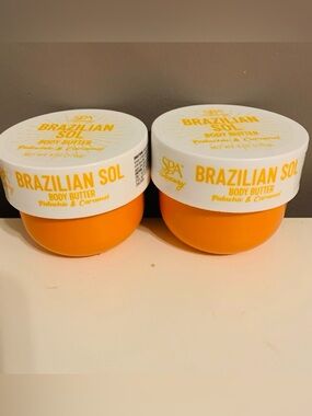 Sol de Brazilian Sol Body Butter Set of 2 Pistachio Caramel 6oz New